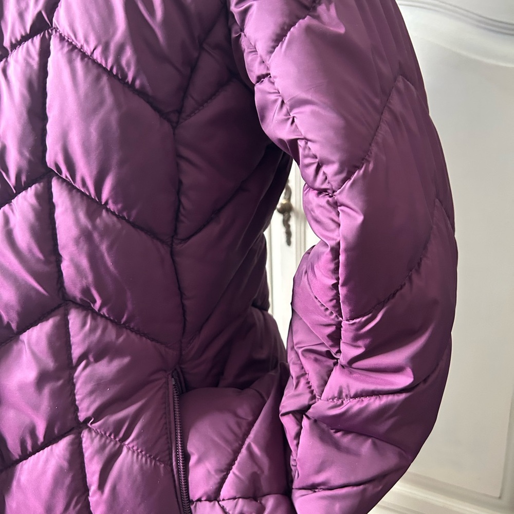 St. John's Bay Women's Plum Puffer Jacket - Picture 4 of 13